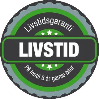 Livstidsgaranti - logo grønn